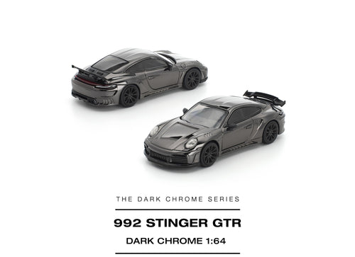 Load image into Gallery viewer, (Pre-order) POPRACE 1/64 STINGER GTR DARK CHROME Diecast Model Car
