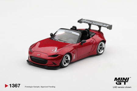 (Pre-order) Mini GT #1367 Mazda Miata MX-5 (ND) Pandem Kodo Red 2015 LHD