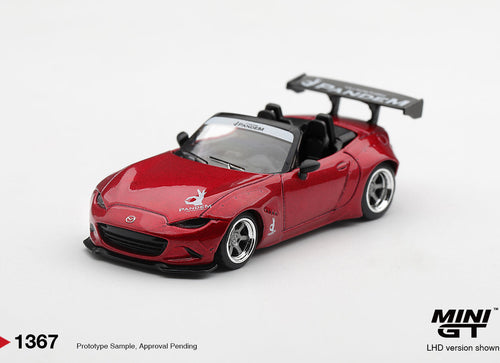 Load image into Gallery viewer, (Pre-order) Mini GT #1367 Mazda Miata MX-5 (ND) Pandem Kodo Red 2015 RHD

