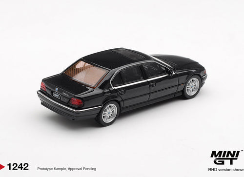 Load image into Gallery viewer, (Pre-order) Mini GT #1242 BMW 750IL Black Sapphire RHD Diecast Model Car
