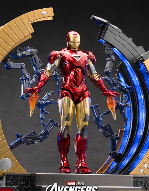 Load image into Gallery viewer, ZD Toys Marvel Avengers 1/10 MK6 With Suit-up Gantry Action Figure Set
