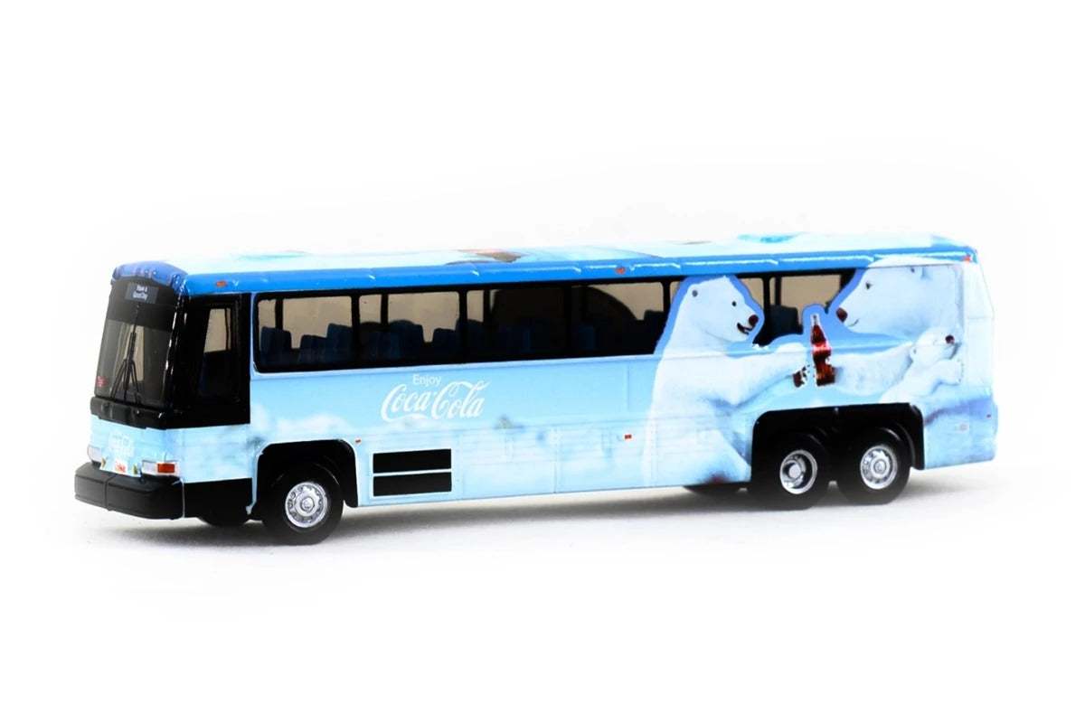 Tiny City Die-cast Model Car - 96A3 Single Deck Bus "COCA COLA Polar Bear"