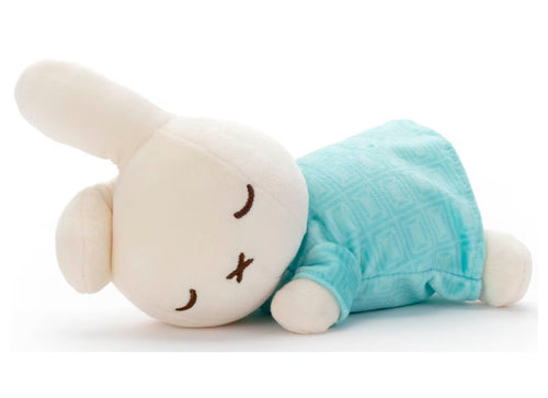 Load image into Gallery viewer, Takara Tomy Arts Miffy Plush Bruna Cacao Bruna Sleeping San Dan Mint Size S
