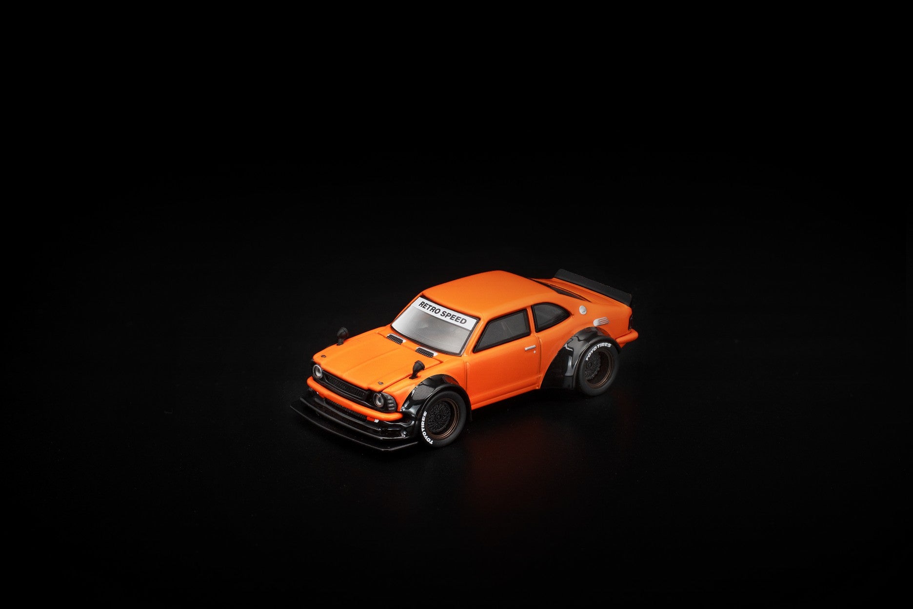 (Pre-order) POPRACE 1/64 TOYOTA COROLLA KE25 ORANGE Diecast Model Car