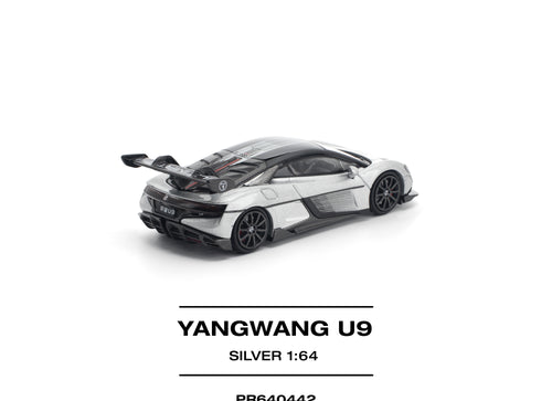Load image into Gallery viewer, (Pre-order) POPRACE 1/64 YANGWANG U9 - SILVER Diecast Model Car
