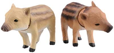 Load image into Gallery viewer, Takara Tomy Ania New Year Boar Pigs 2x Set with background MINI toy figure
