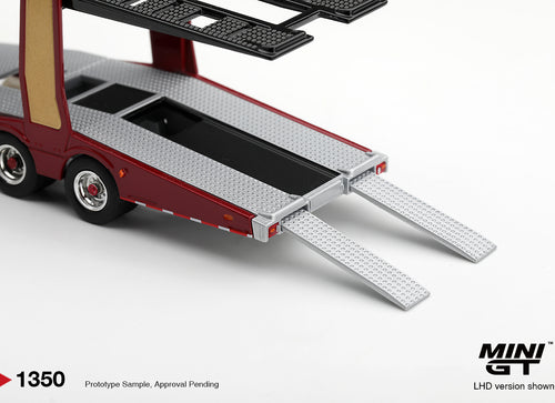 Load image into Gallery viewer, (Pre-order) Mini GT #1350 Scania 770S A6x4NA Car Transporter V8 50th Anniv. LHD
