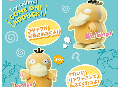 Load image into Gallery viewer, Takara Tomy Pokemon Come On Psyduck Walking and Reaction Figure Toy
