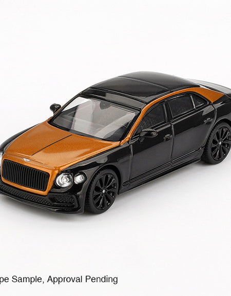 Mini GT #991 Bentley Flying Spur Orange Flame / Onyx Model Car LHD