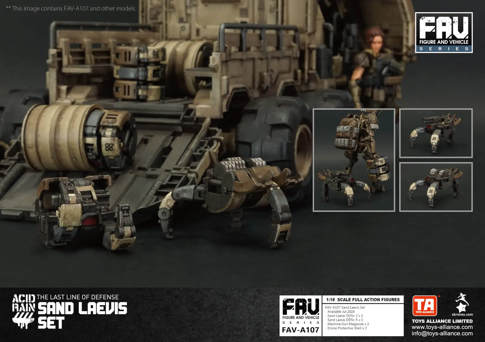 TOYS ALLIANCE x Acid Rain FAV-A107 Sand Laevis Set 1:18 Figure