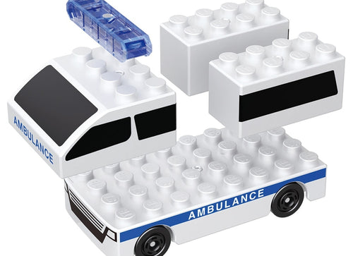 Load image into Gallery viewer, Takara Tomy Tomica Plarail Blocks Fire Rescue Set
