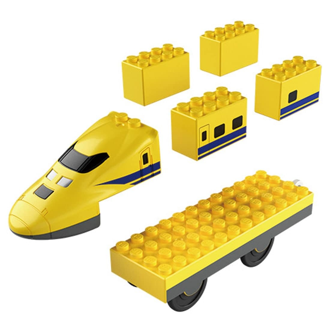 Takara Tomy Tomica Plarail Blocks JR923 Doctor Yellow set