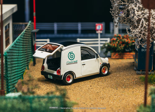 Load image into Gallery viewer, Tarmac Works 1/64 Nissan S-Cargo White Diecast Model Car
