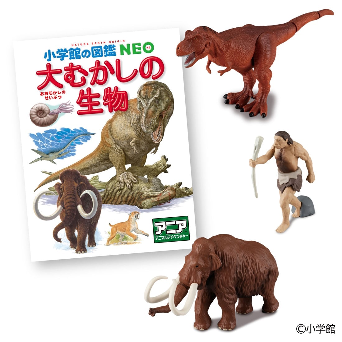 Takara Tomy Ania Shogakukan Encyclopedia Neo Prehistoric Creatures w/mini Guide