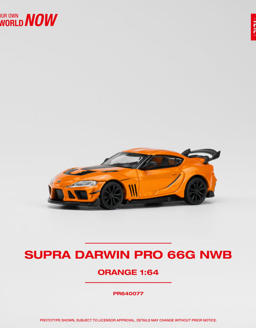 Load image into Gallery viewer, POPRACE 1/64 DARWIN PRO 66G NWB SUPRA ORANGE Diecast Model Car
