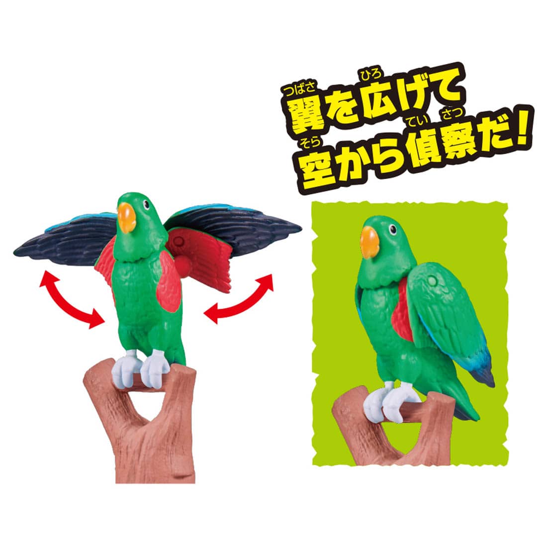 Takara Tomy Adventure Continent Ania Kingdom Eddie (Moluccan Eclectus) Figure