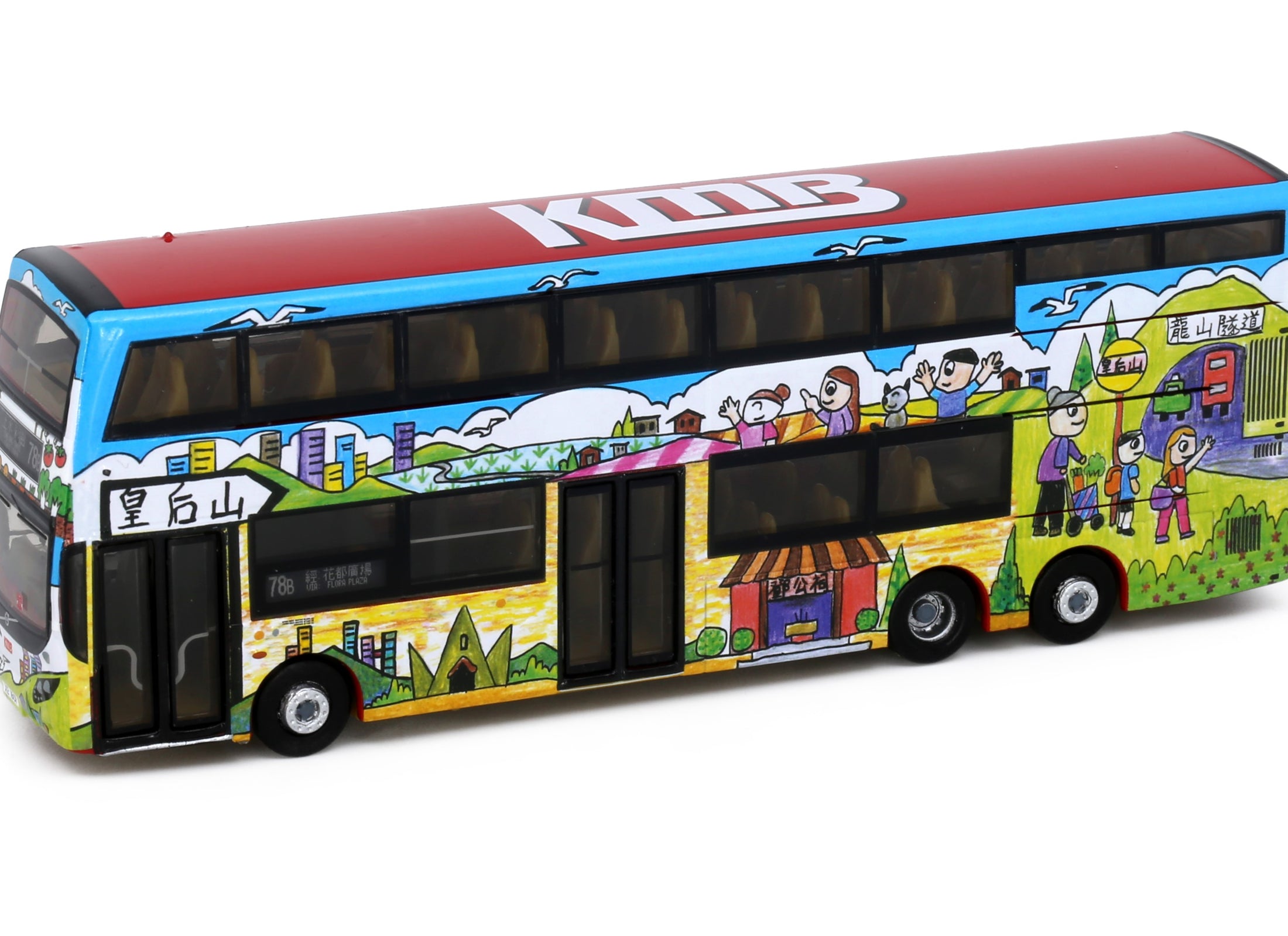 Tiny City Die-cast Model Car - KMB VOLVO B8L MCV 12.8m (78B) Queen's Bus