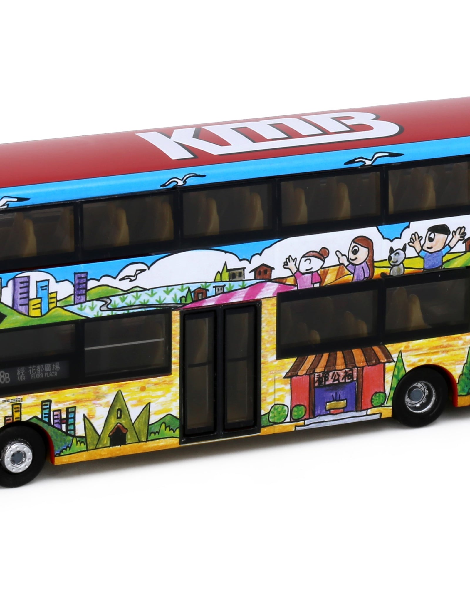 Tiny City Die-cast Model Car - KMB VOLVO B8L MCV 12.8m (78B) Queen's Bus