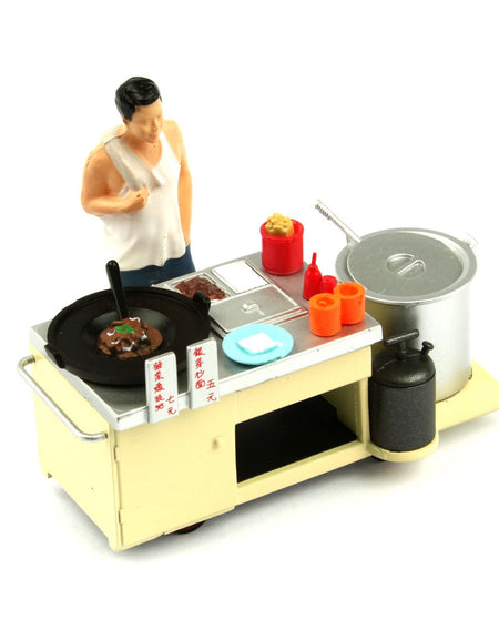 TINY Hong Kong City 1/35 Congee Fried Noodles Cartful Diecast Color paint Figure