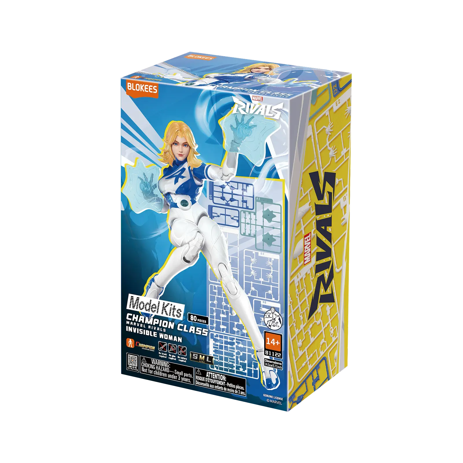 Blokees Marvel Rivals Champion Class Invisible Woman Model Kits Action Figure