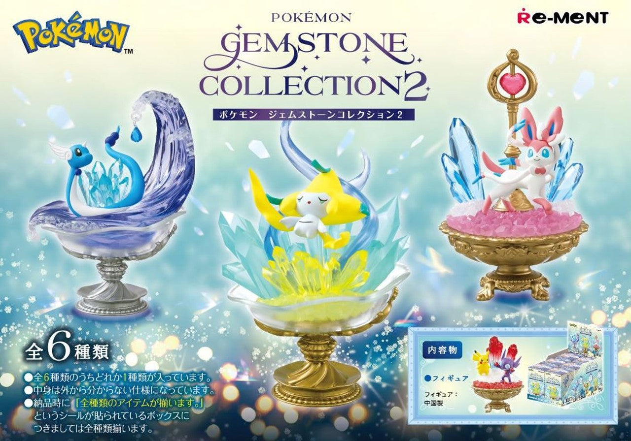 Re-ment Pokemon Gemstone Collection Vol.2 6pcs Complete Box