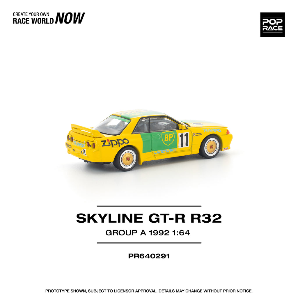 (Pre-order) POPRACE 1/64 GT-R R32 GROUP A 1992 Diecast Model Car