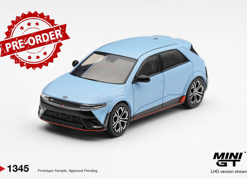 Load image into Gallery viewer, (Pre-order) Mini GT #1345 Hyundai Ioniq 5 N Performance Blue Matt LHD
