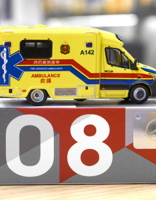 Load image into Gallery viewer, Tiny FSD 08 Die-cast Model Car - MERCEDES-BENZ Sprinter FL HKFSD Ambulance A142
