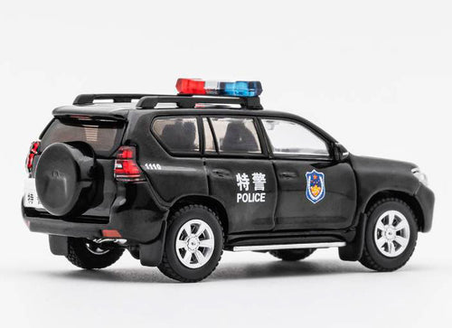 Load image into Gallery viewer, GCD 1/64 Toyota Land Cruiser Prado 150 S.W.A.T version Black LHD with Accessory
