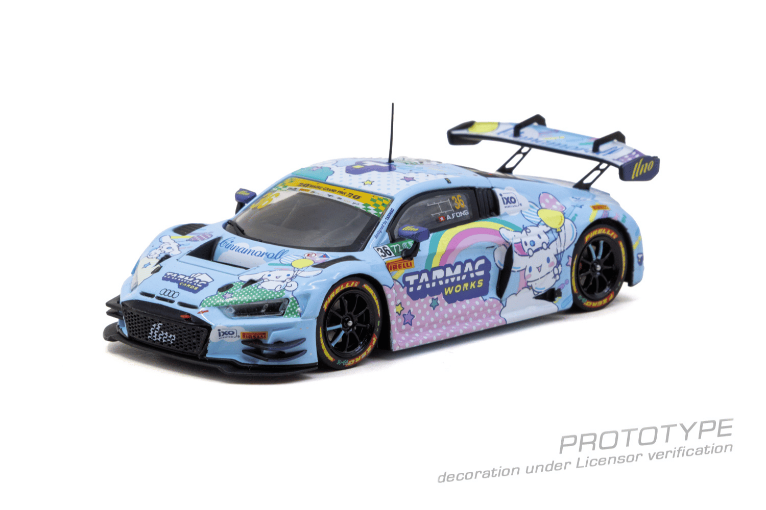 (Pre-order) Tarmac Works 1/43  Audi R8 LMS GT3 evo II Macau GT Cup 2025 Uno Race