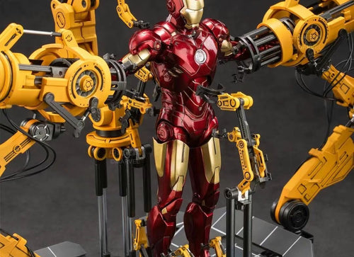 Load image into Gallery viewer, ZD Toys Marvel Avengers 1/10 MK4 &amp; Suit-up Gantry Action Figure Set
