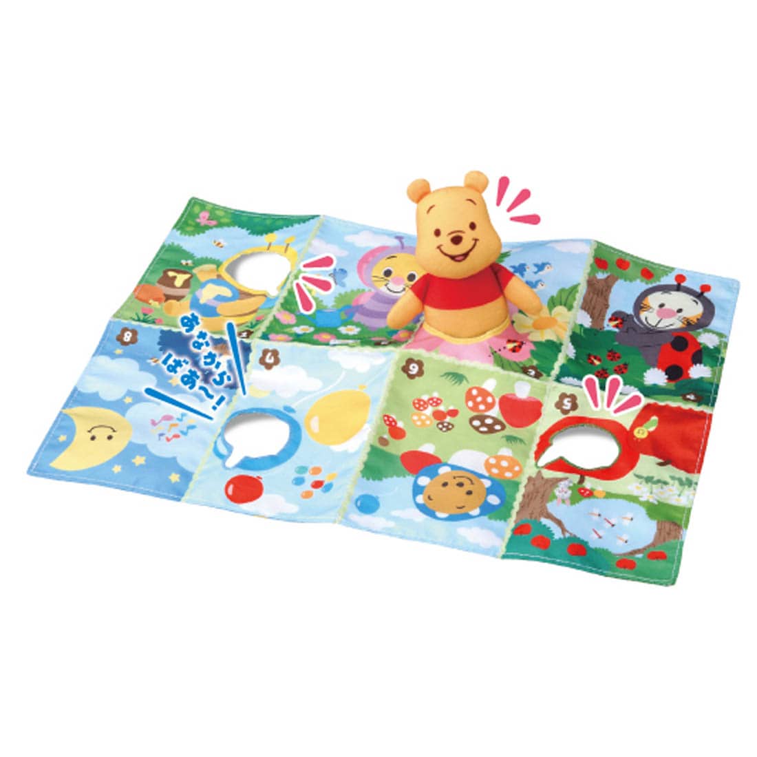 Takara Tomy Disney Baby Toy - Pooh Hide-and-Seek Picture Book