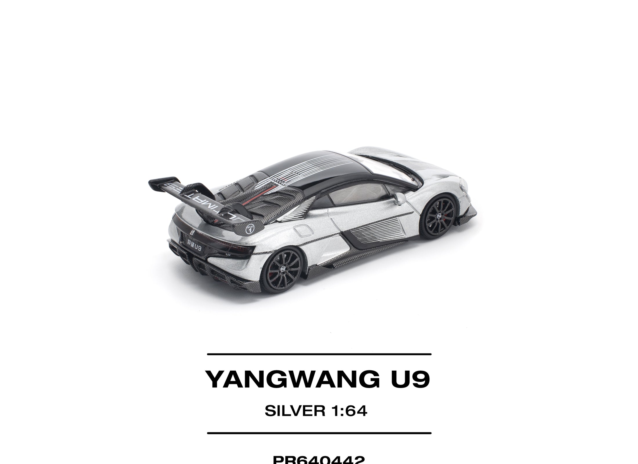 (Pre-order) POPRACE 1/64 YANGWANG U9 - SILVER Diecast Model Car
