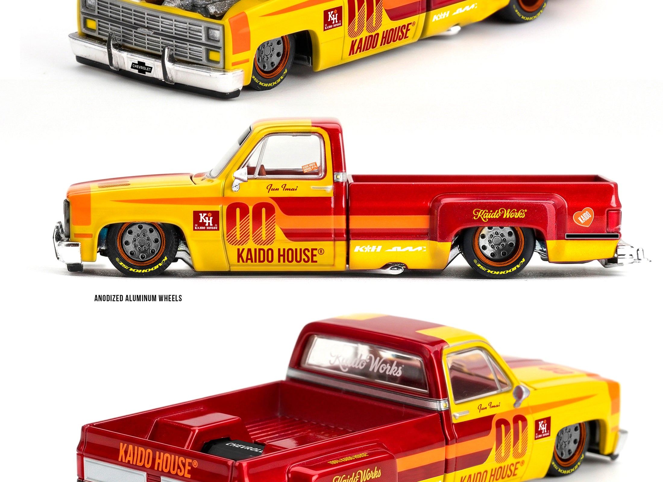 (Pre-order) Mini GT x Kaido House #320 Chevrolet Silverado Dually Racing Team V1