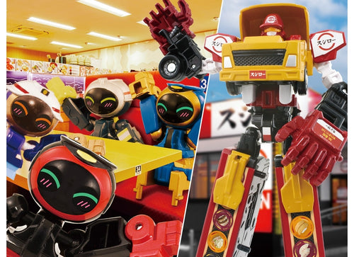 Load image into Gallery viewer, Takara Tomy Tomica Joblabor JB12 Foodblabor Sushiro Ad Transforming Truck

