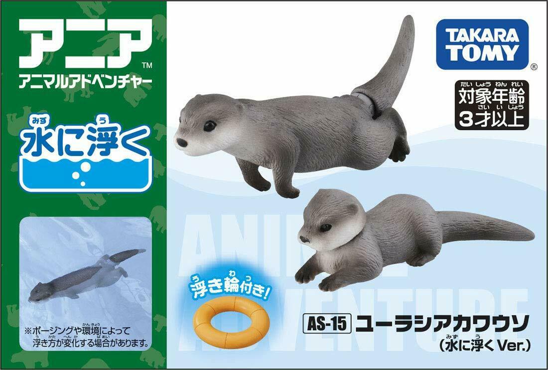 Takara Tomy ANIA Animal AS-15 Sea Otter Floatable Ver. Mini Action Figure