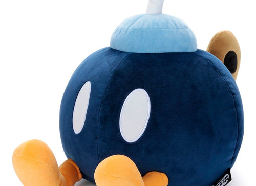 Load image into Gallery viewer, Takara Tomy Arts Super Mario Soft Plush Toy - Mocchi Game Style Bob-omb
