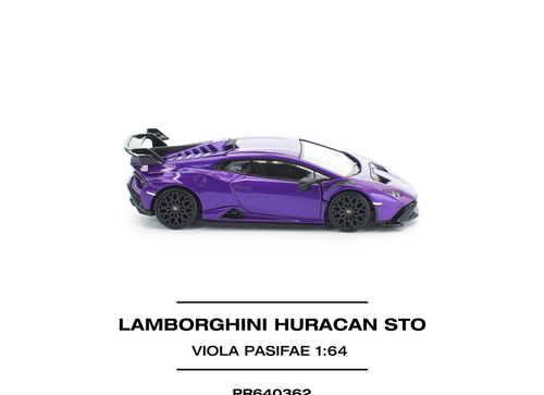Load image into Gallery viewer, (Pre-order) POPRACE 1/64 POPRACE 1/64 LAMBORGHINI HURACAN STO VIOLA PASIFAE
