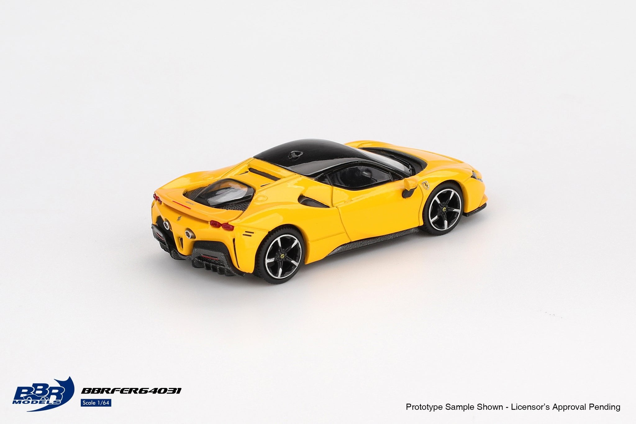 BBR 1/64 Ferrari SF90 Giallo Modena Diecast Model Car #BBRFER64031