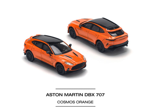 Load image into Gallery viewer, POPRACE 1/64 ASTON MARTIN DBX 707 - COSMOS ORANGE Model Car
