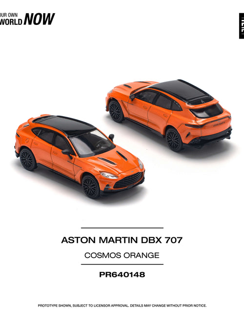 Load image into Gallery viewer, POPRACE 1/64 ASTON MARTIN DBX 707 - COSMOS ORANGE Model Car
