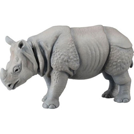 Takara Tomy ANIA Animal Action Figure AS-18 Indian Rhinoceros Unicornis Model
