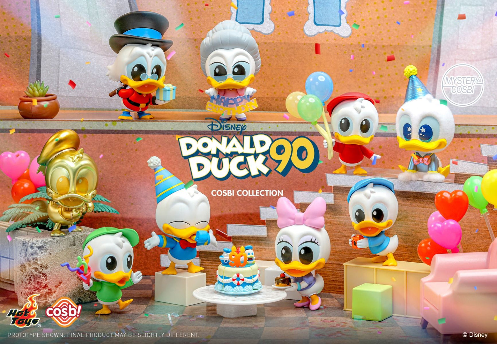 Hot Toys Donald 90th - Donald Duck Birthday Cosbi Collection (Full set of 8)