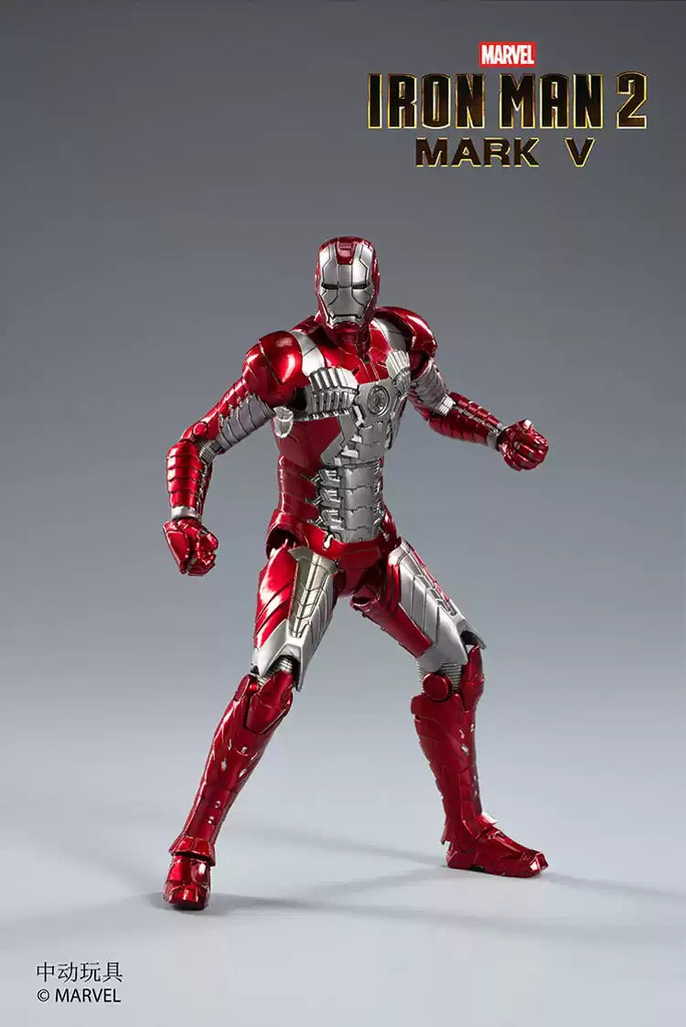 ZD Toys Marvel Avengers 1/10 Iron Man MK5 Action Figure with Lighting Function