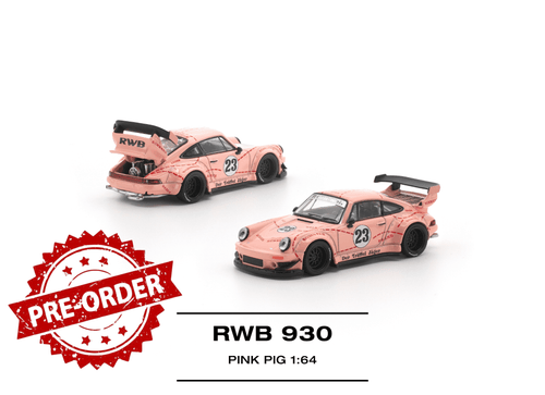Load image into Gallery viewer, (Pre-order) POPRACE 1/64 - RWB 930 "PINK PIG" Diecast Model Car
