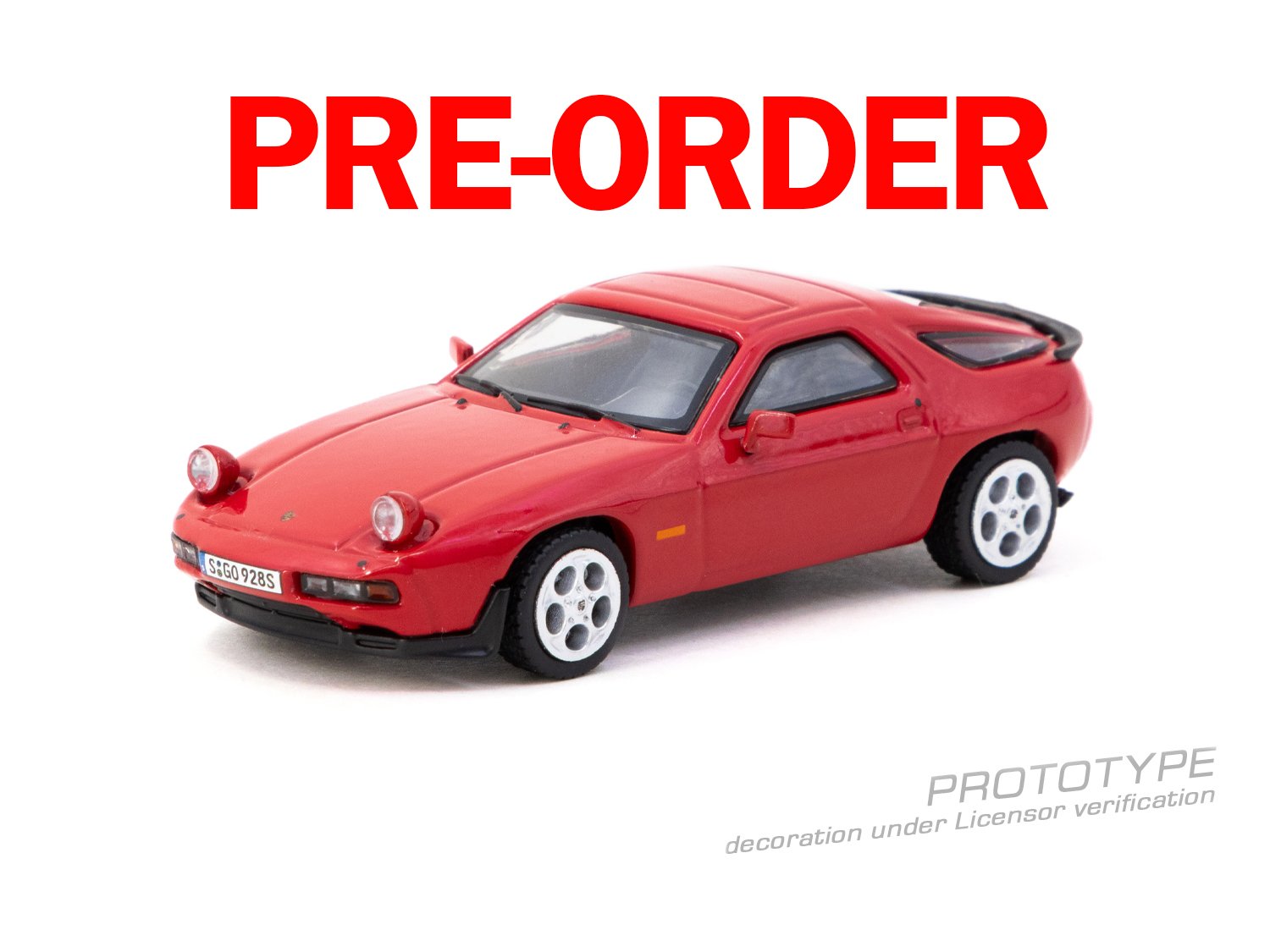 (Pre-order) Tarmac Works Porsche 928 S Red 1/64 Diecast Model Car