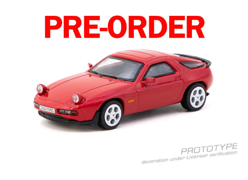 Load image into Gallery viewer, (Pre-order) Tarmac Works Porsche 928 S Red 1/64 Diecast Model Car
