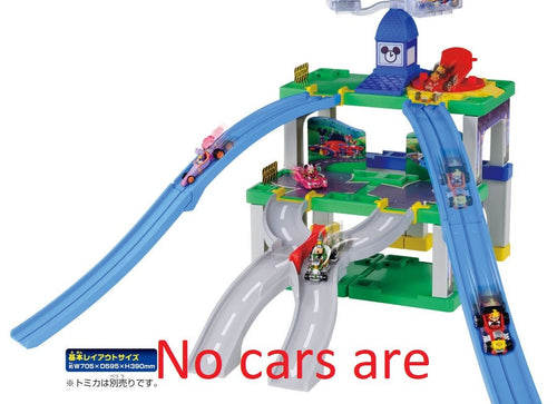 Load image into Gallery viewer, TOMY Mickey Mouse &amp; Road Racers Tomica Action Course Reorganization Town Circuit
