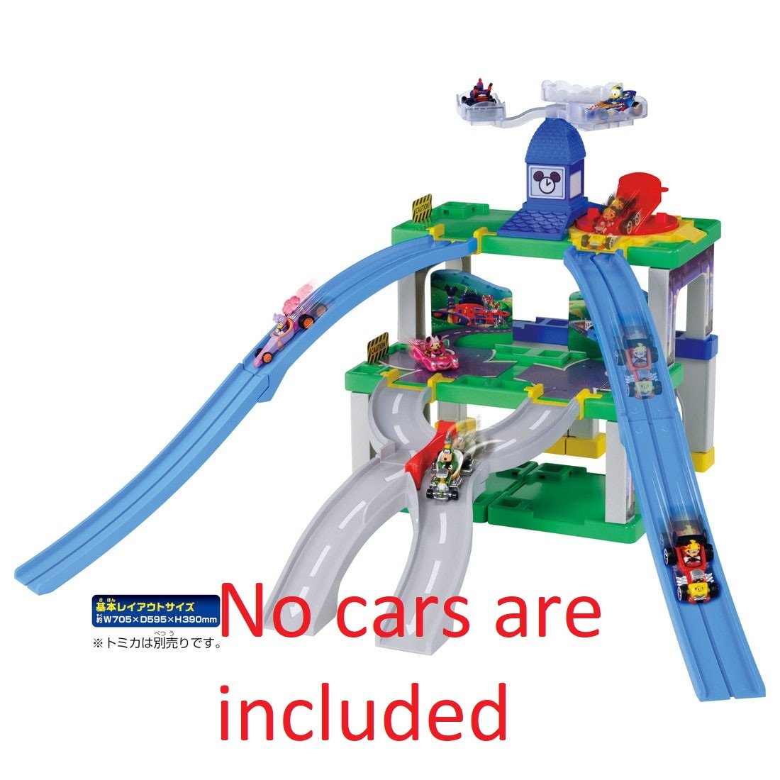 TOMY Mickey Mouse & Road Racers Tomica Action Course Reorganization Town Circuit