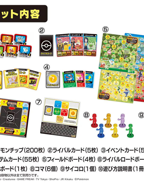 Load image into Gallery viewer, Takara Tomy 	Pokemon Board Game Get Battle Adventure (Board Game) Set
